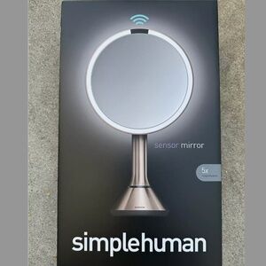 Simplehuman Sensor Mirror 5x Rose Gold *NEW NIB